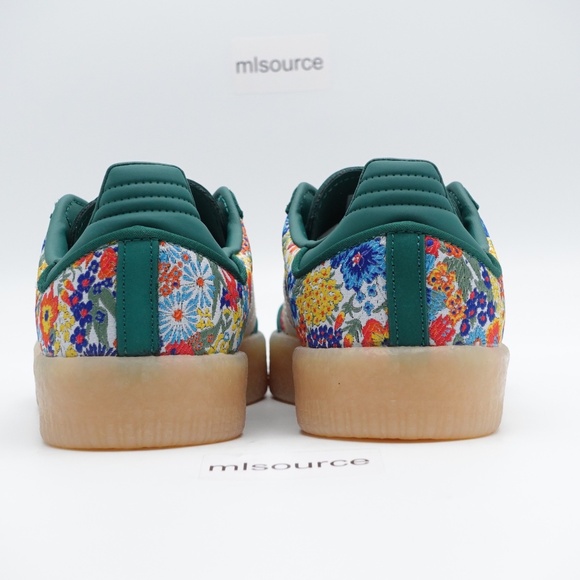 NEW Women's adidas Originals Sambae Liberty London Platform Sneakers JH7289 - Picture 4 of 16
